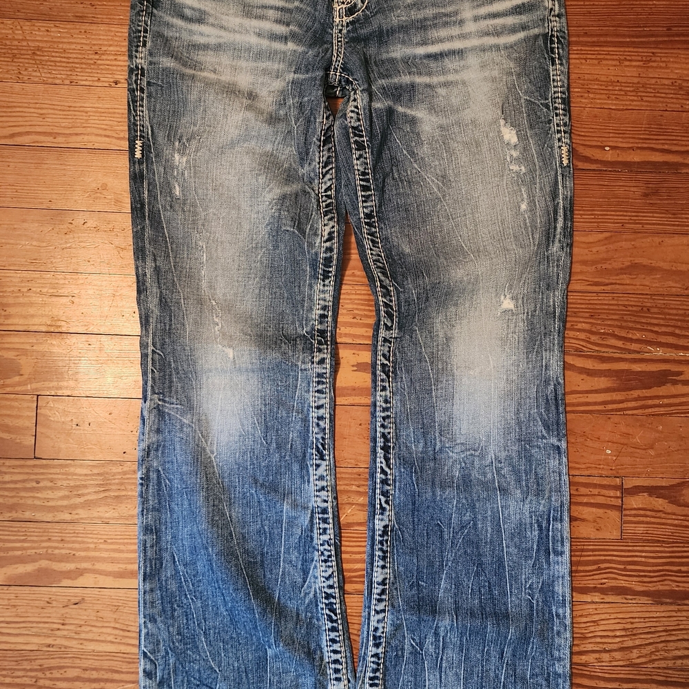 Big Star Women's Distressed Blue Jeans